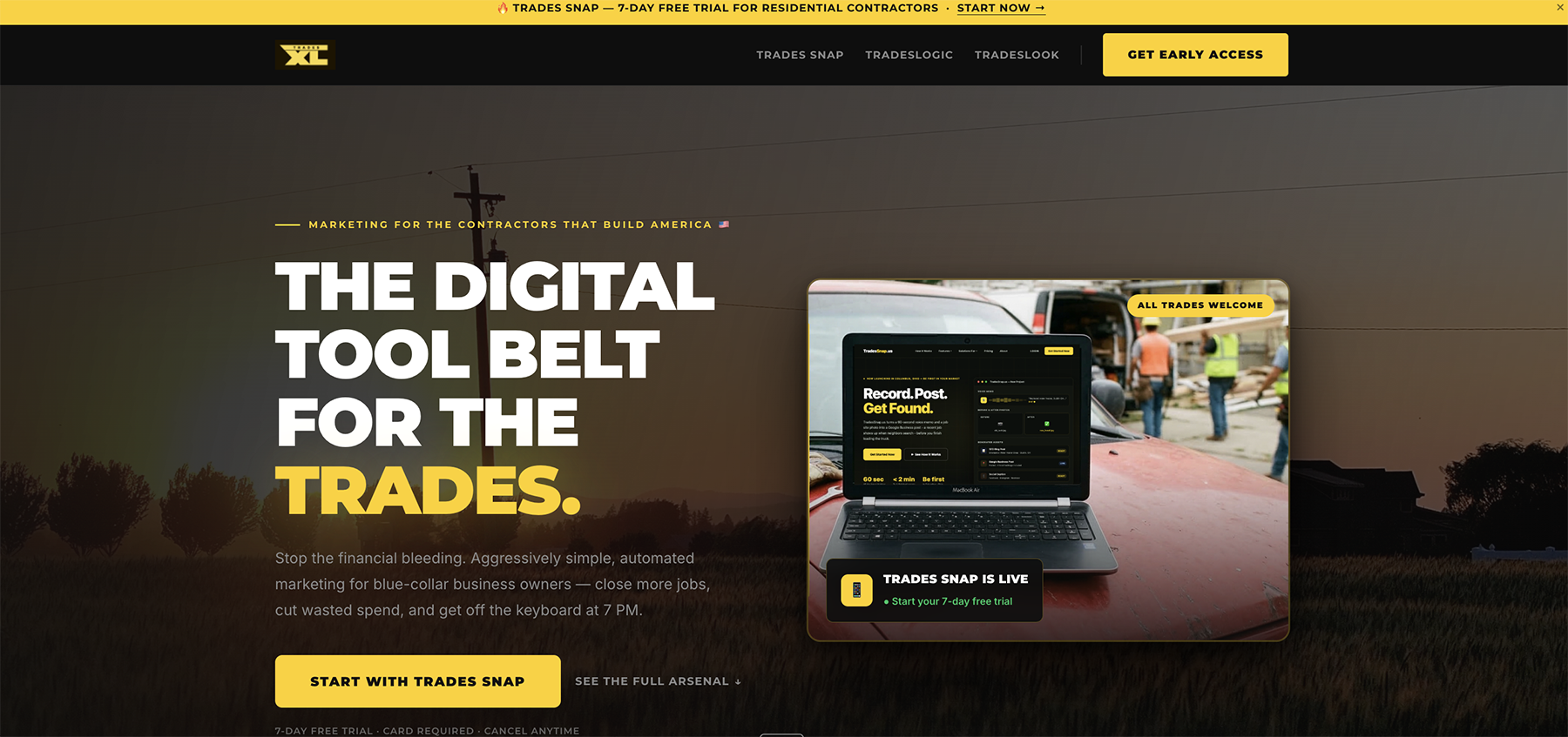 TradesXL — AI Marketing Ecosystem for American Contractors